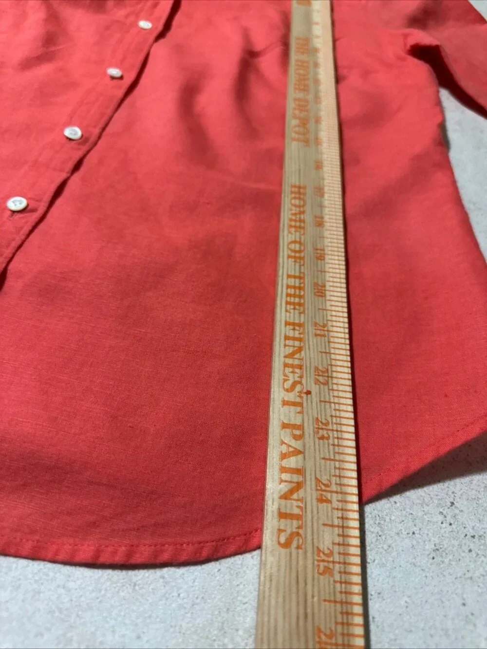 J.Crew Perfect Shirt Women’s Size 10 Coral Linen Cotton Button-Up Top